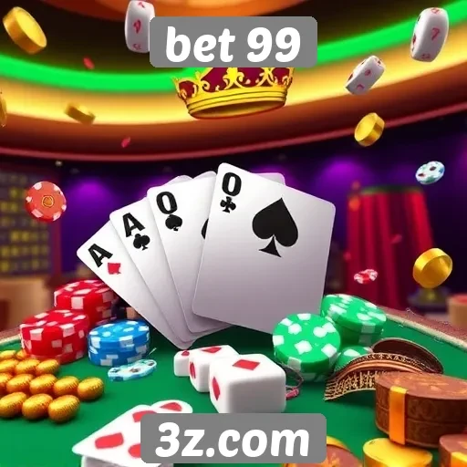 Bet 99 oferece diversidade em jogos de cassino